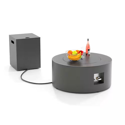 Propane Fire Pit Table Built for Outdoor Gatherings, 50,000 BTU Output, 30 Inch Round, Pulse Ignition