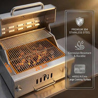 28 in Built in Charcoal BBQ Grills for Outdoor Kitchen