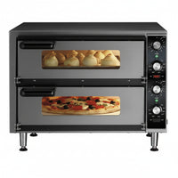 Electric Pizza Oven Built for Commercial Use, Double Ceramic Deck, 280-600°F Control, 14 Inch Capacity