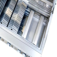 40 In. 5-Burner Built-In Natural Gas Grill in Stainless Steel with 1 Infrared Burner