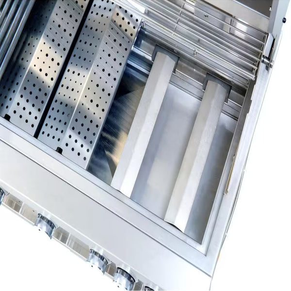 Built-In Natural Gas Grill Designed for Professional Cooking, 5-Burner Stainless Steel, Infrared Technology