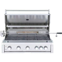 40 In. 5-Burner Built-In Natural Gas Grill in Stainless Steel with 1 Infrared Burner