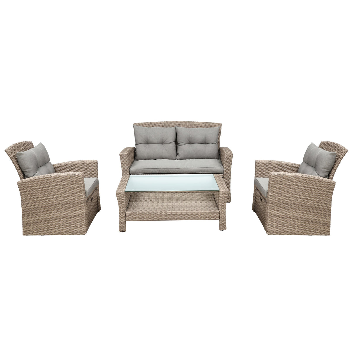 Set Of 4 Piece Outdoor Patio Furniture